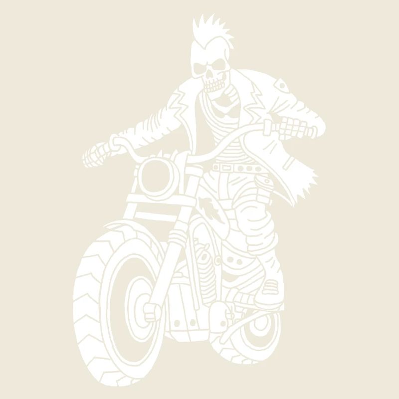 Le motard blanc de l'enfer
