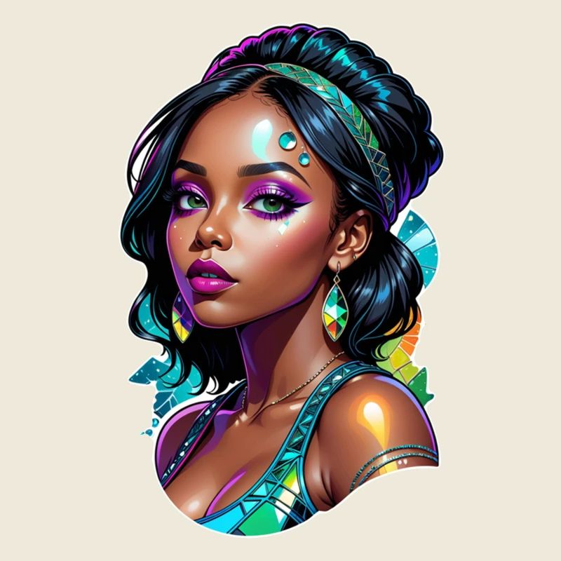 femme afro - beauté