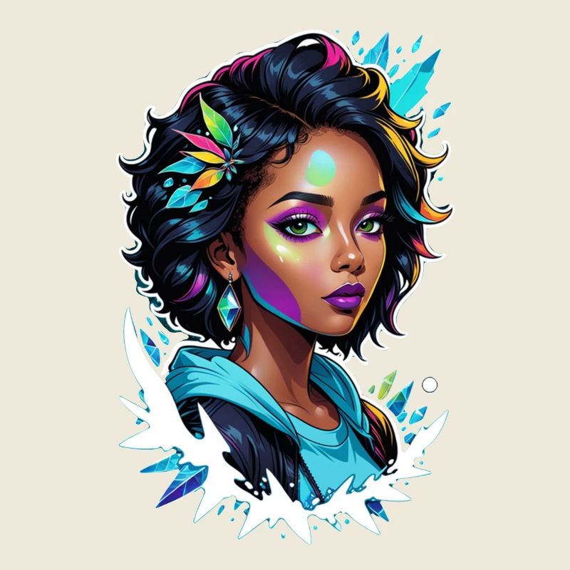 femme afro - beauté