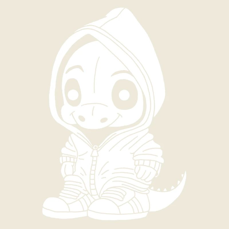 Petit dinosaure (blanc)