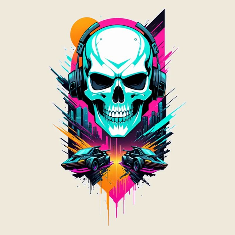 crane steampunk neon