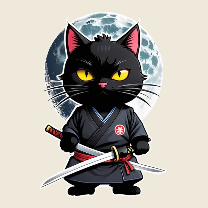 Ninja Katze - Samurai Kätzchen