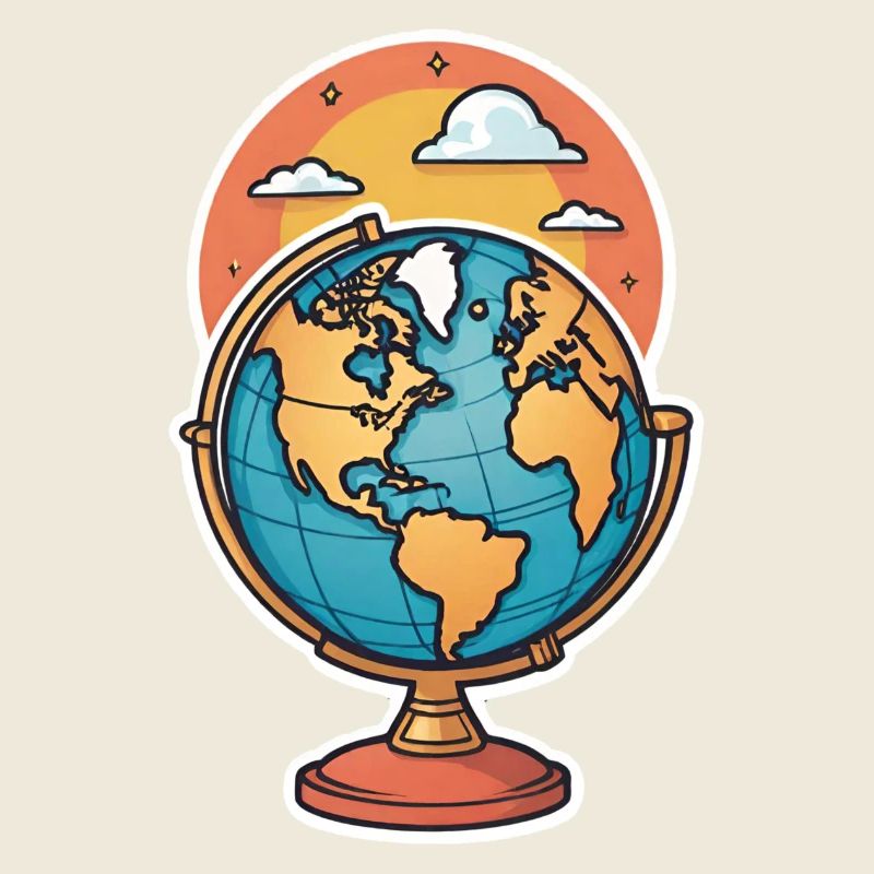 Globe stylized