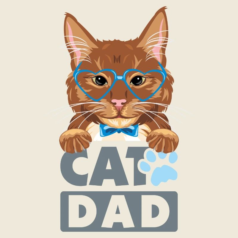 Drôle de chat roux papa