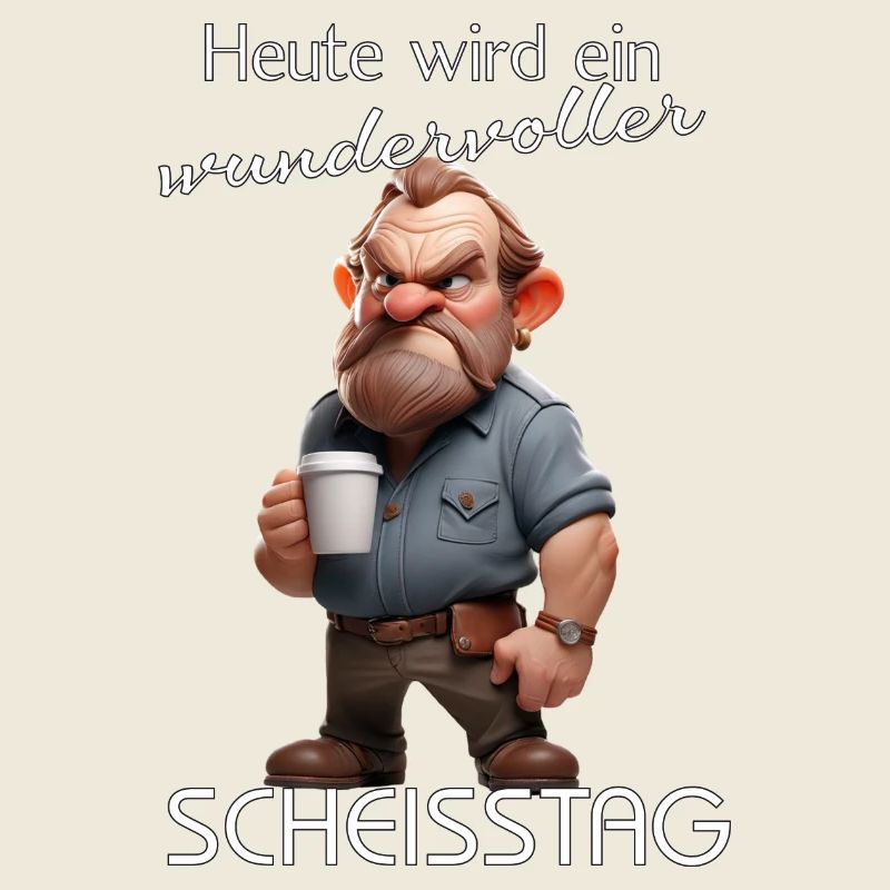 Wundervoller Scheisstag Mann