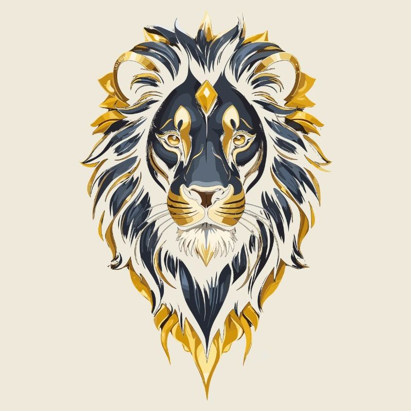 Lion Or et Noir