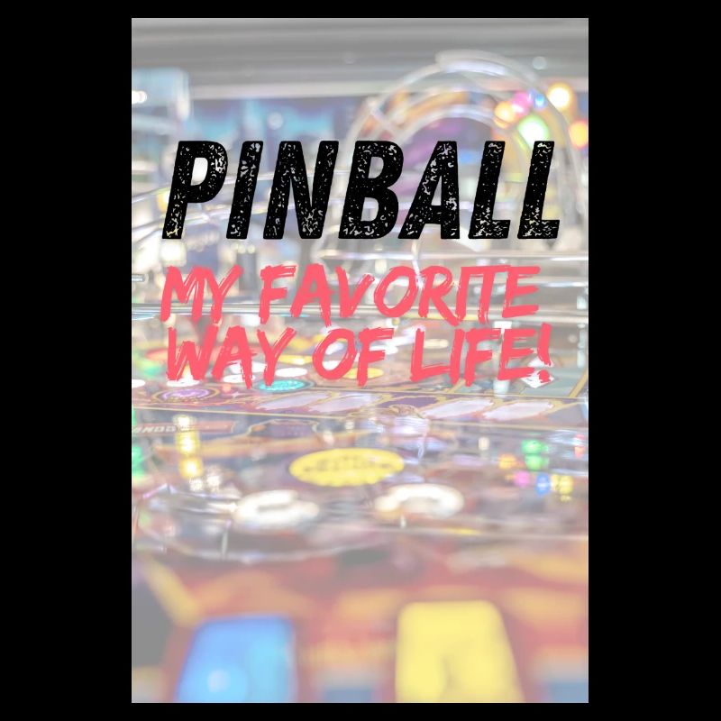 Pinball mon mode de vie préféré Poster