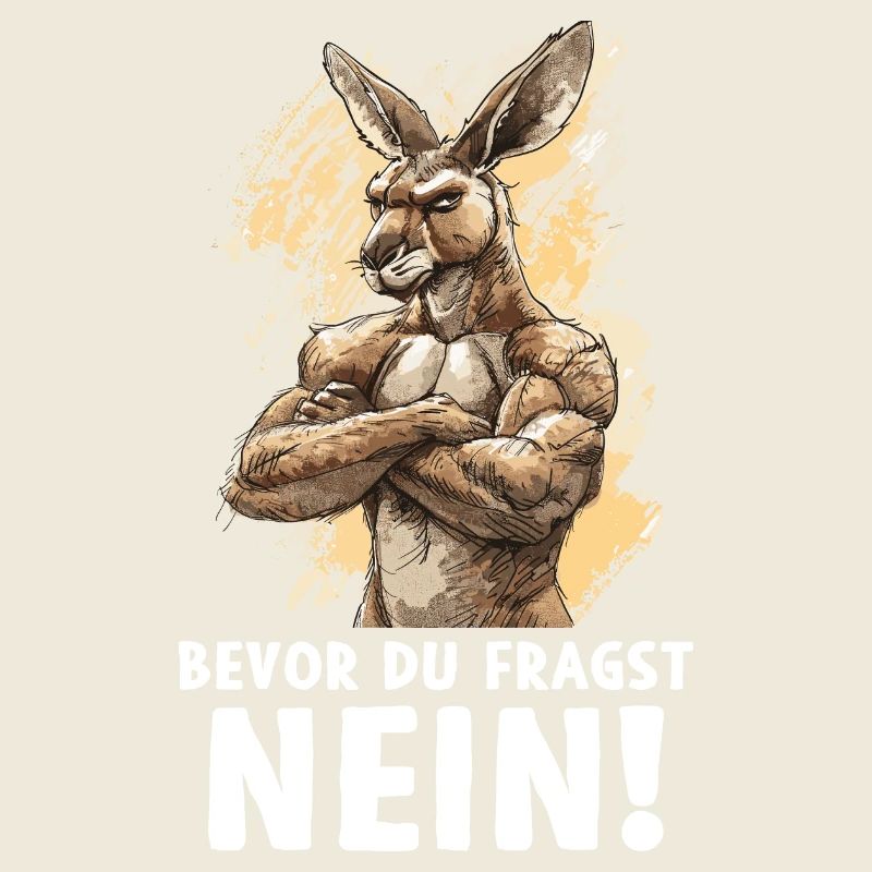 Känguru Beuteltier Kangaroo Bevor du fragst Nein