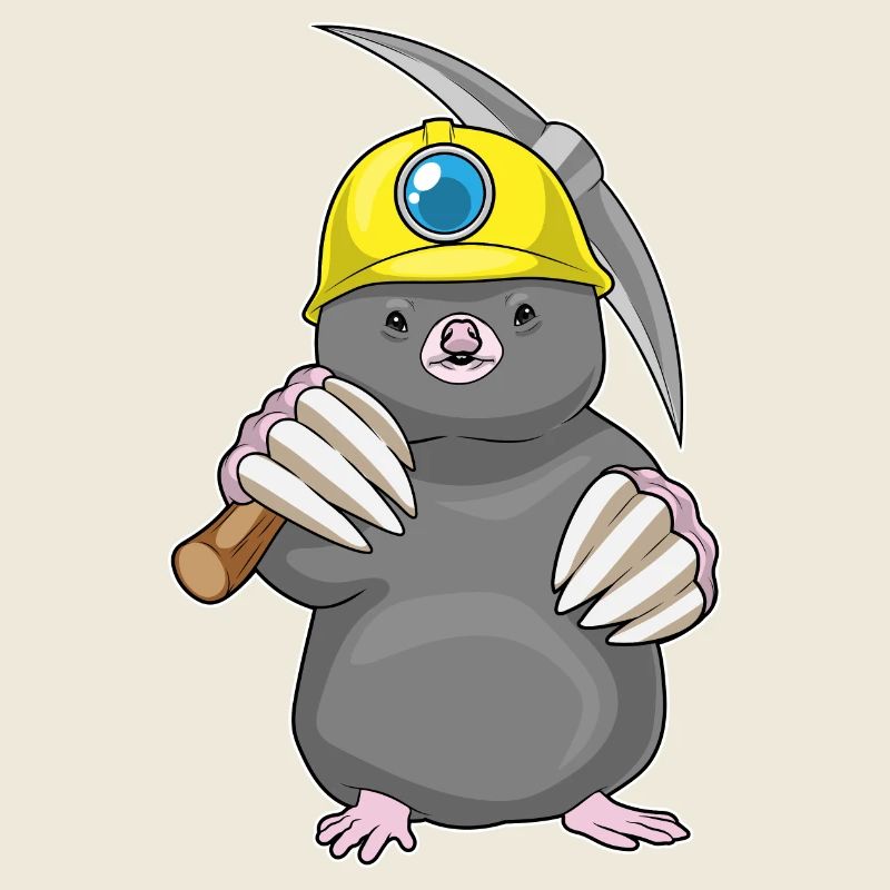 Mole Miner Pickaxe Mining