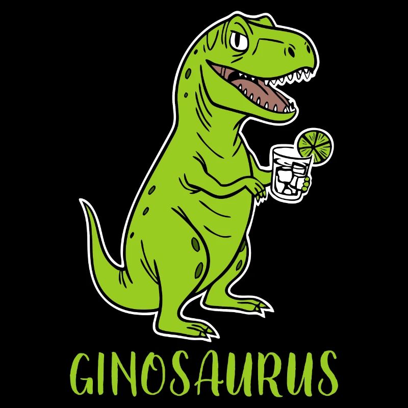 Ginosaurus - funny Trex Dino with gin
