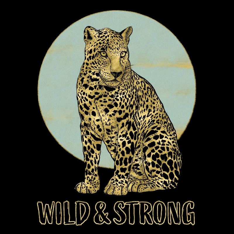 Leopard. Wild and Strong.
