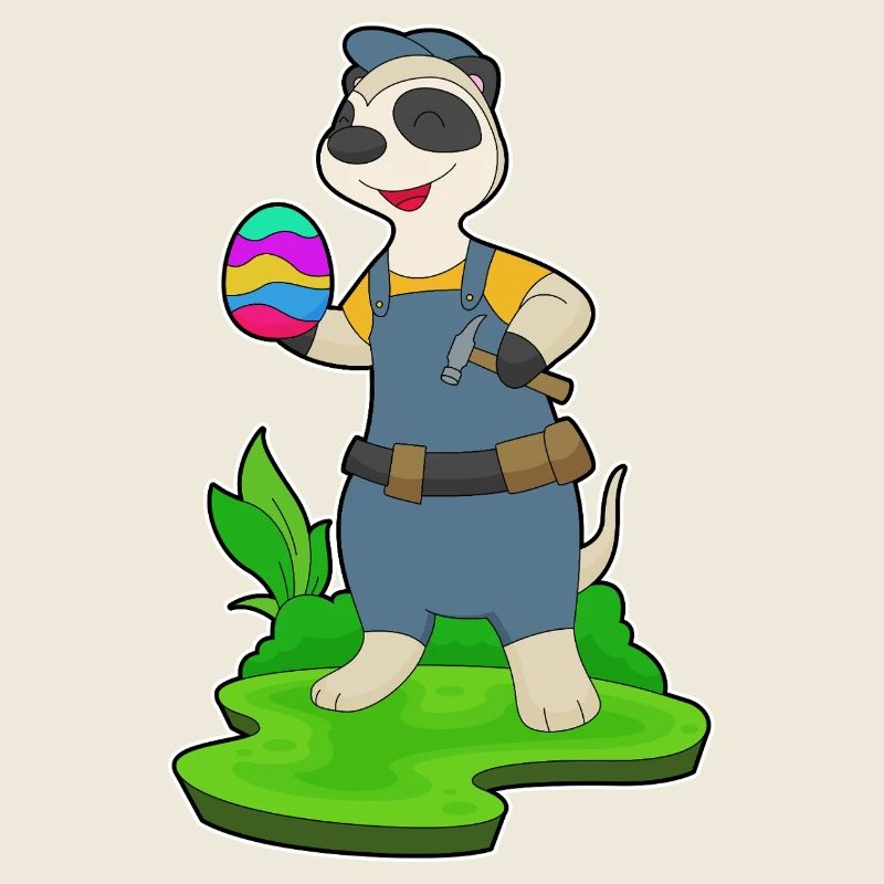 Erdmännchen Ostern Tischler