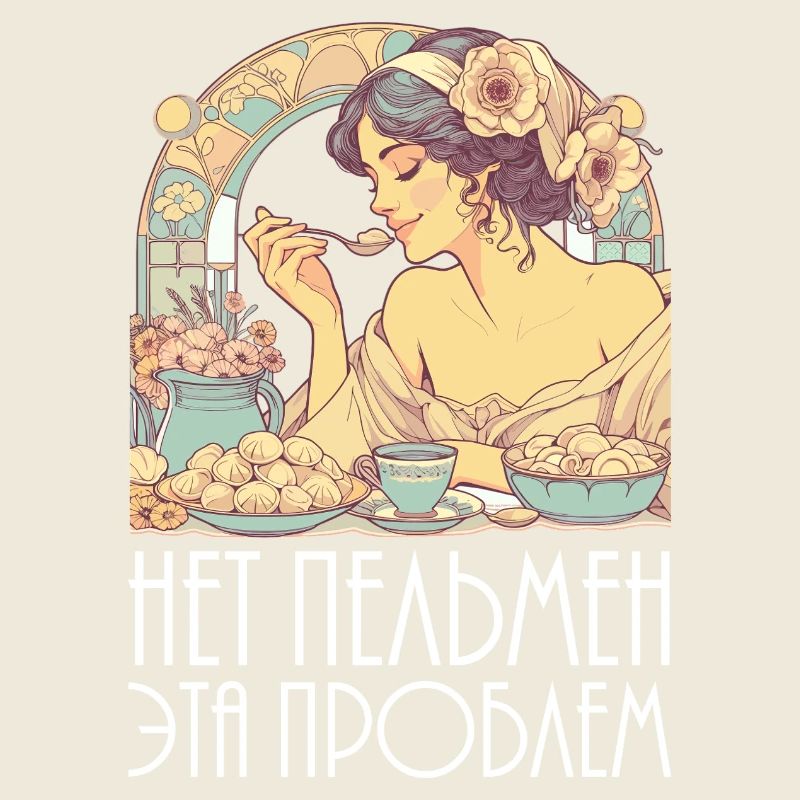 Keine Pelmeni das ist ein Problem Art Nouveau