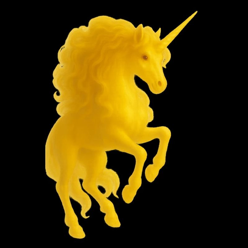 Licorne dorée