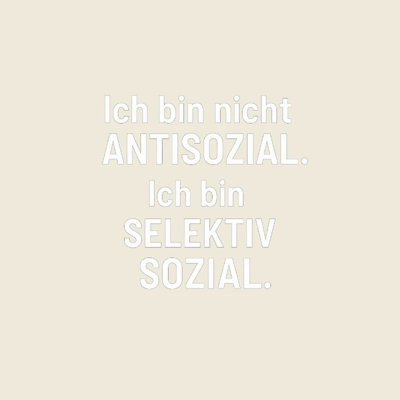 Je suis social de manière sélective