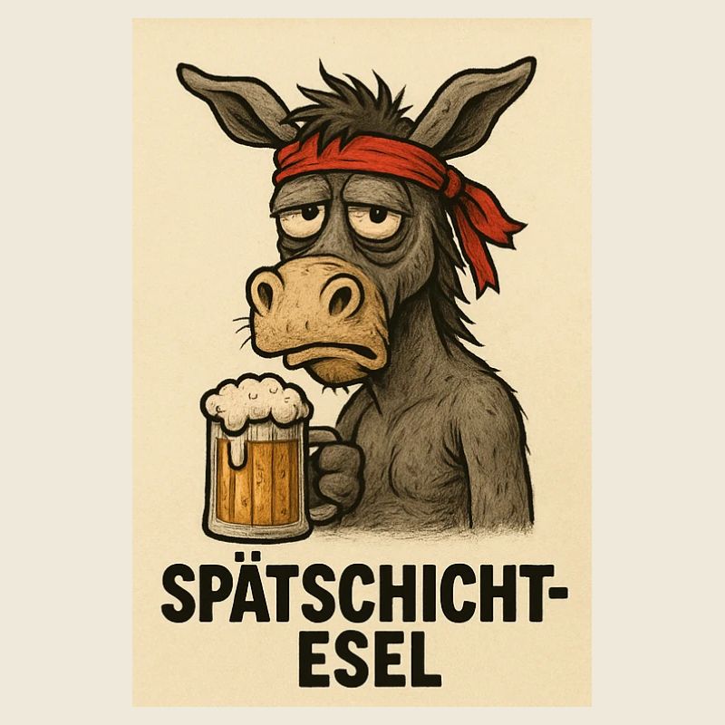 Spätschicht Esel