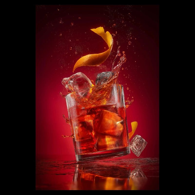 Cocktail Negroni éclaboussant