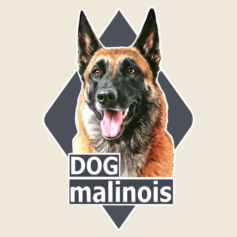 Chien Malinois Illustration 