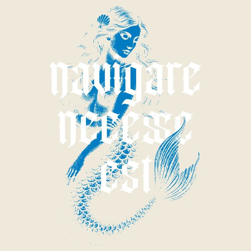 Tatouage de sirène - Typographie