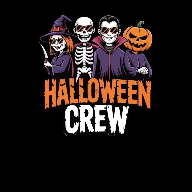 Équipe d’Halloween - Design amusant et effrayant