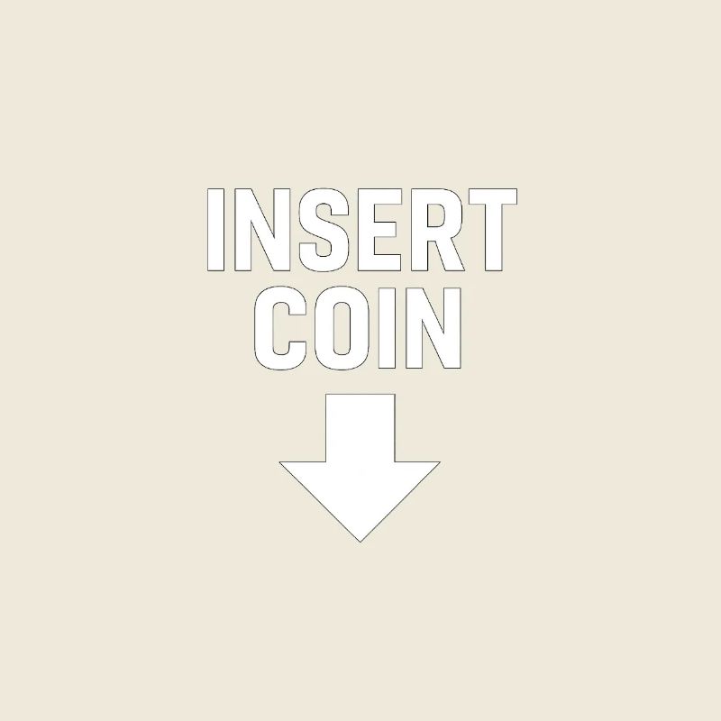 Retro Krypto Coin Illustration