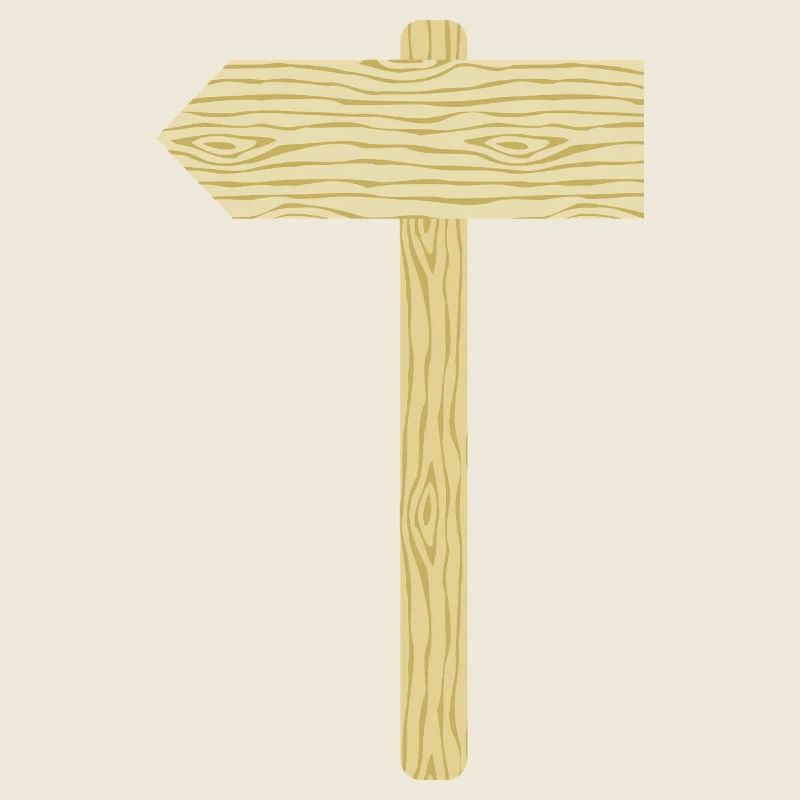 Illustration d'un panneau en bois rustique