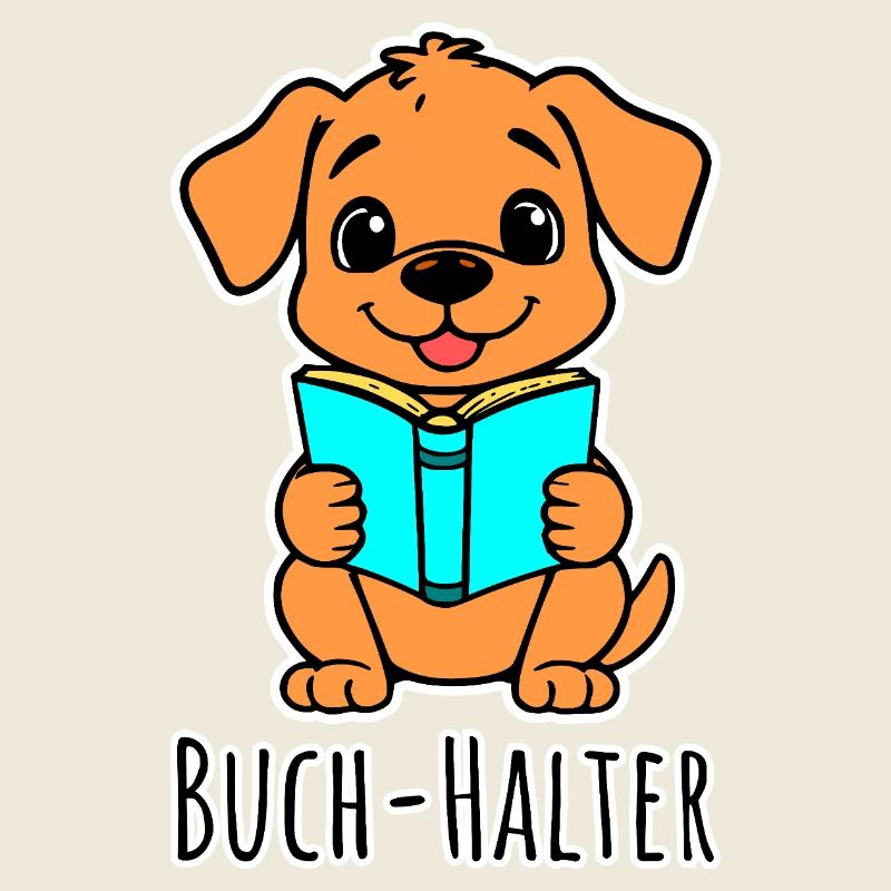 A cute little book-holder dog, so cute!!