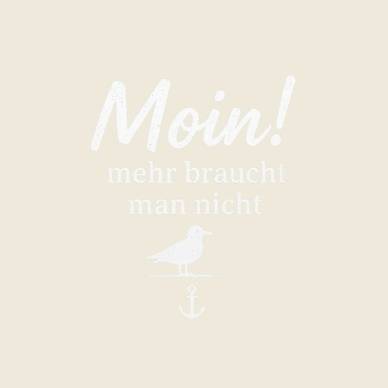 Moin Seeflair Dicton avec mouette et ancre