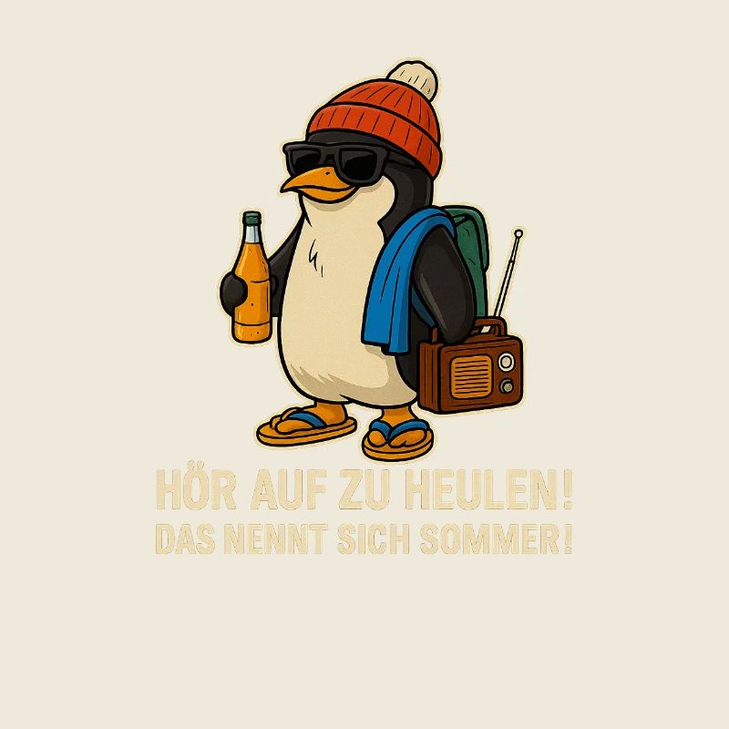 Sommer-Pinguin mit Sonnenbrille