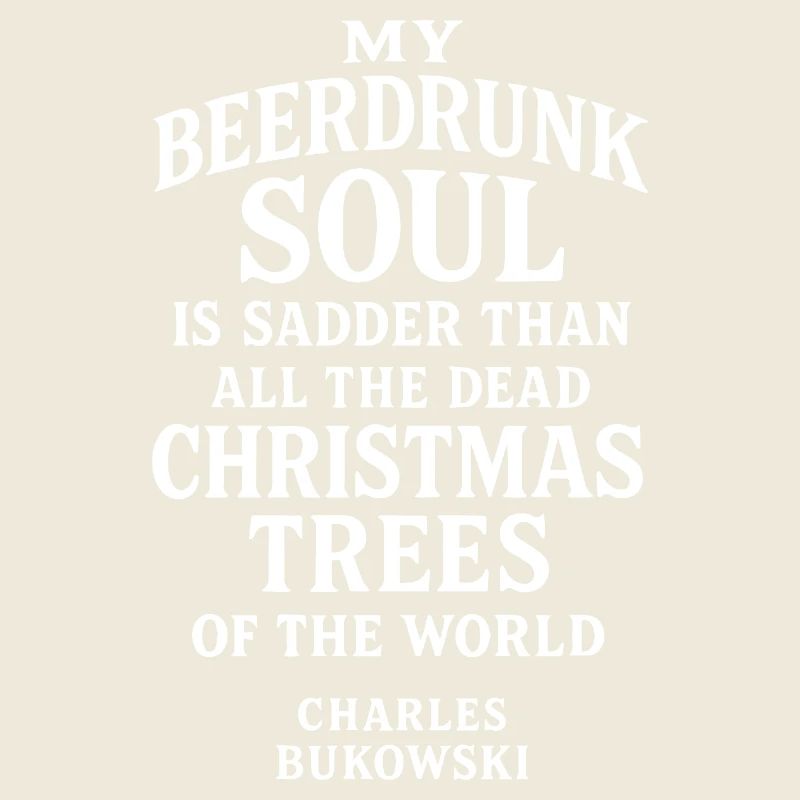 Bukowski inspirierte Drunk Soul-Typografie