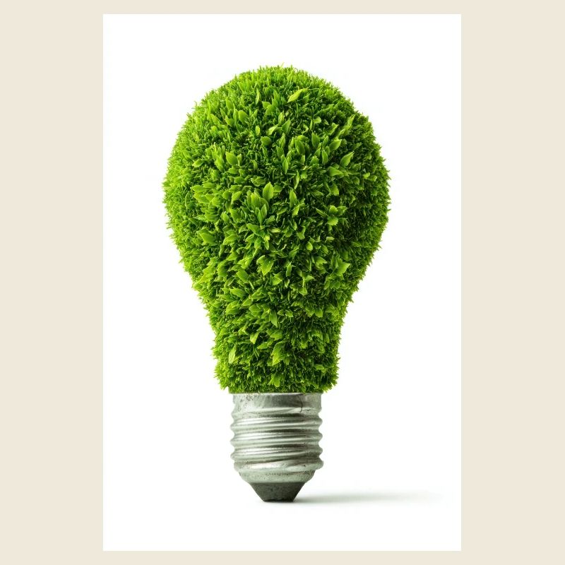 Leafy Glow Light Bulb Design