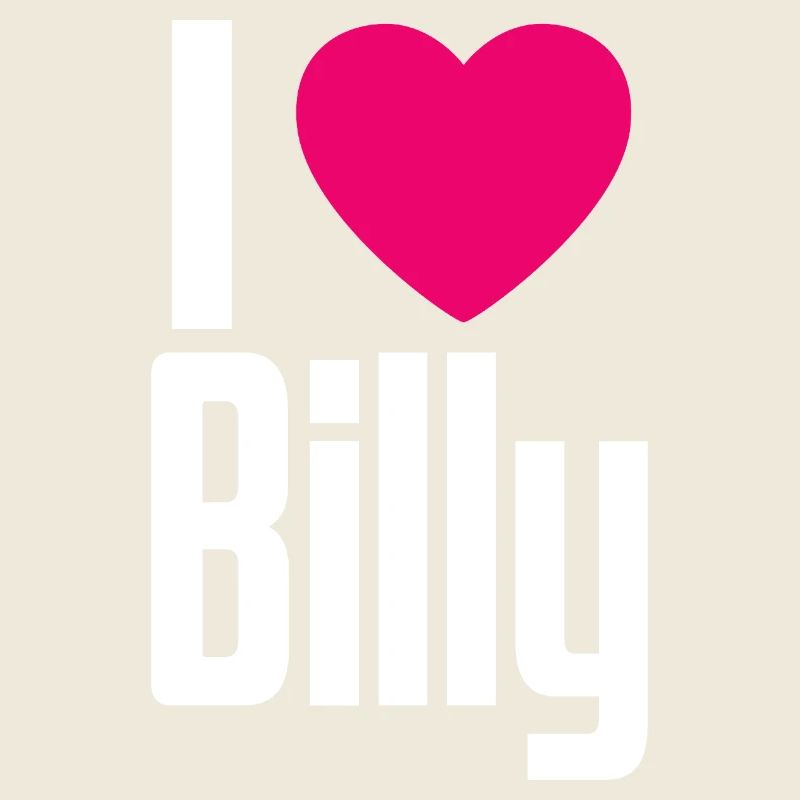 J’aime Billy Coeur Rose J’aime Billy