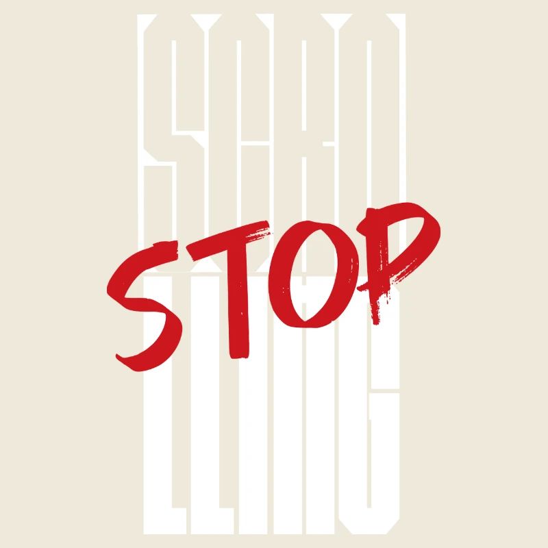 Stop Scrolling Typography design