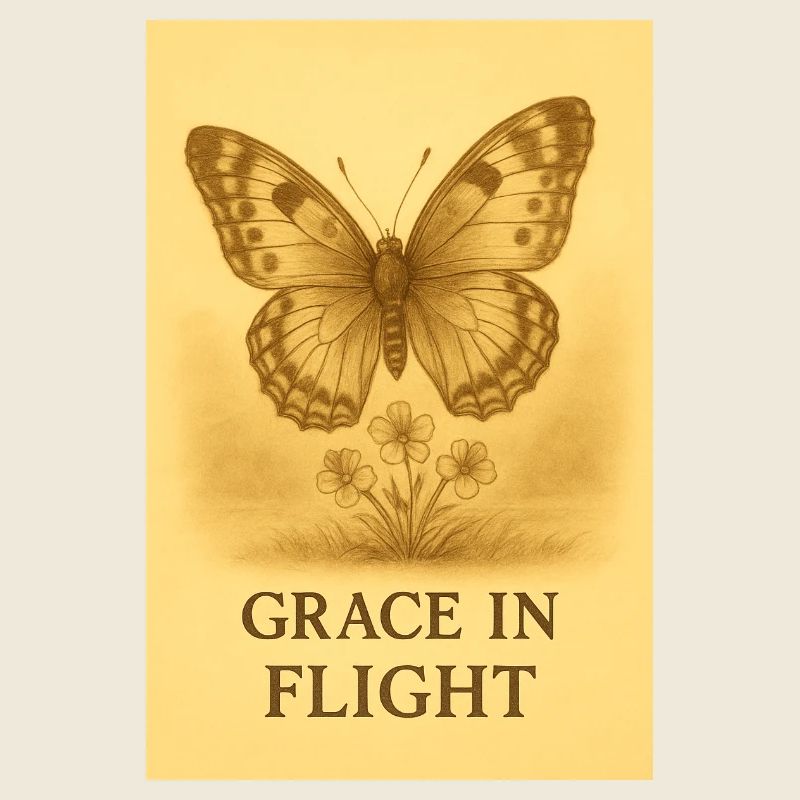 Grâce en Vol Papillon Fleur