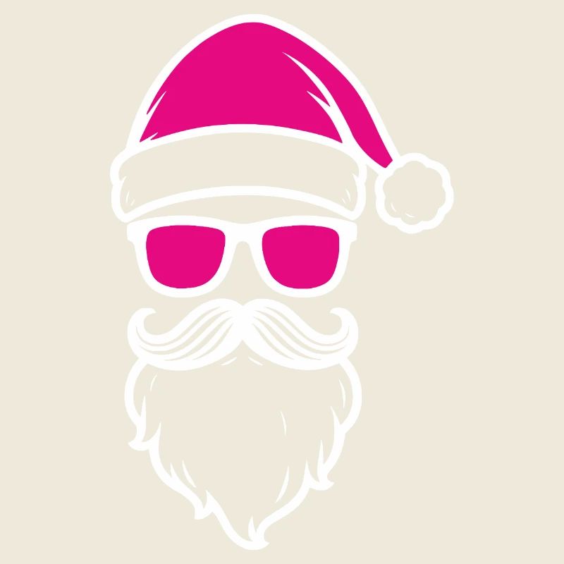 Pink Santa with sunglasses