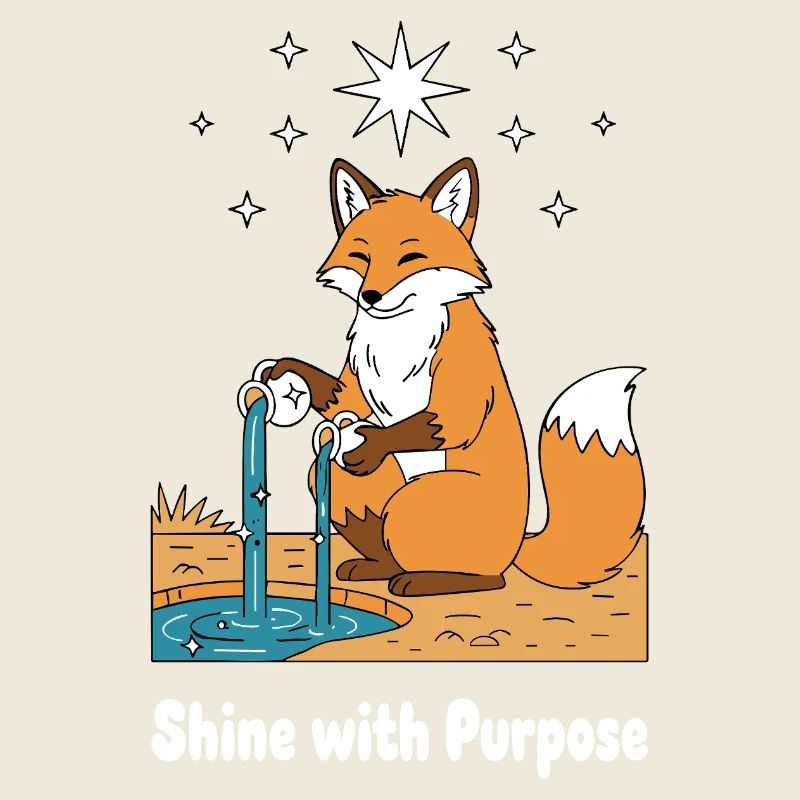 Fuchs leuchtet mit Sinn