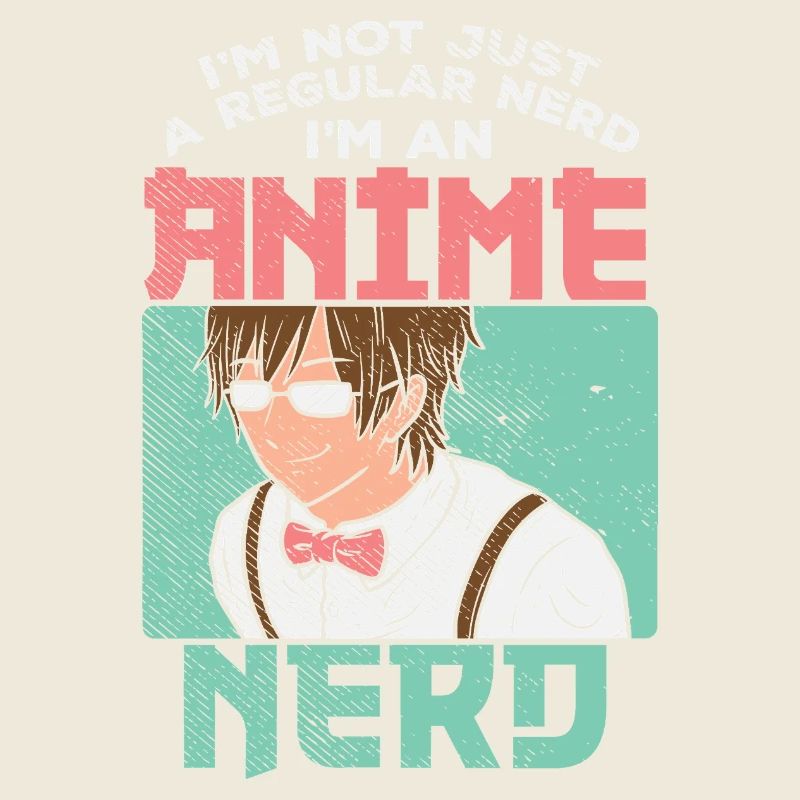 Graphique de citation drôle de nerd d’anime pas de nerd ordinaire