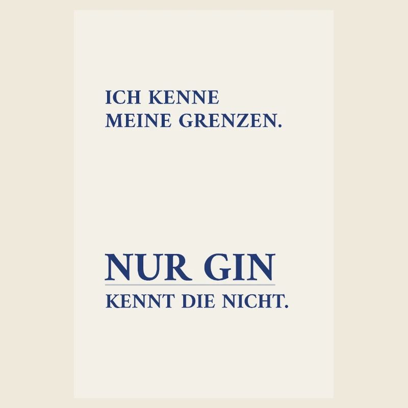 Gin Knows No Borders – Minimal Poster