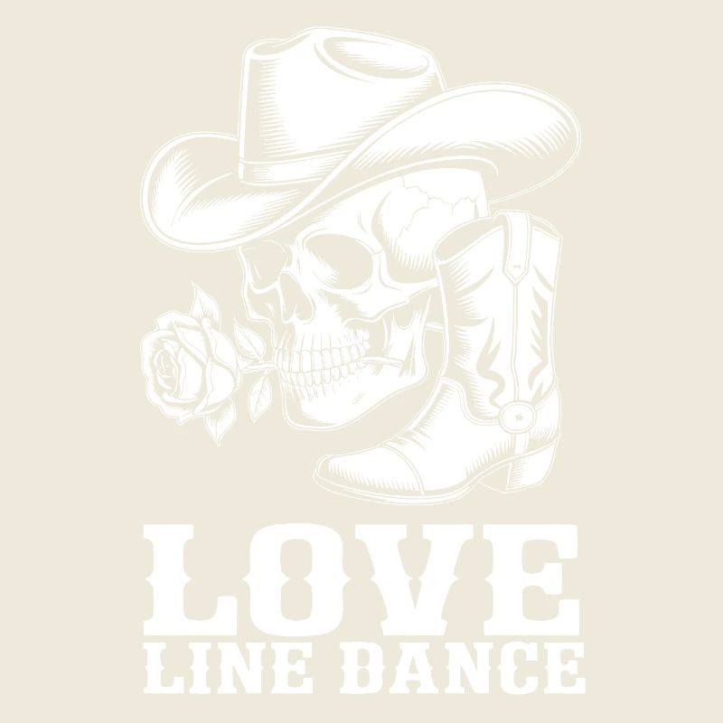 Cowboy Skull Love Line Dance