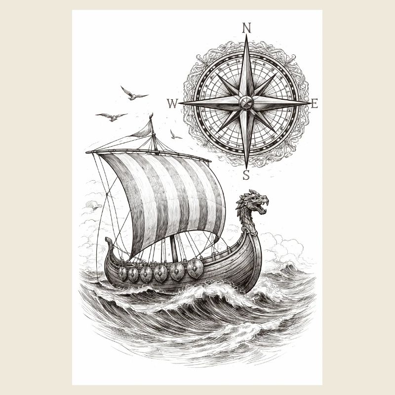 Compass Viking Segelschiff