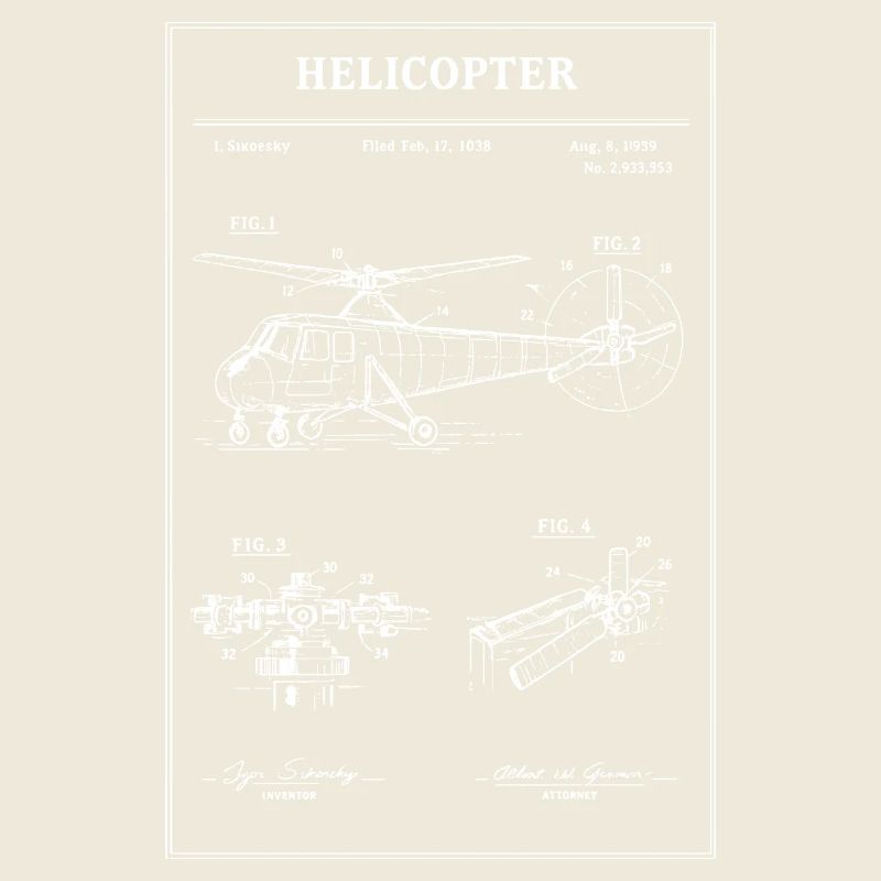 Diagramme du plan de l’hélicoptère