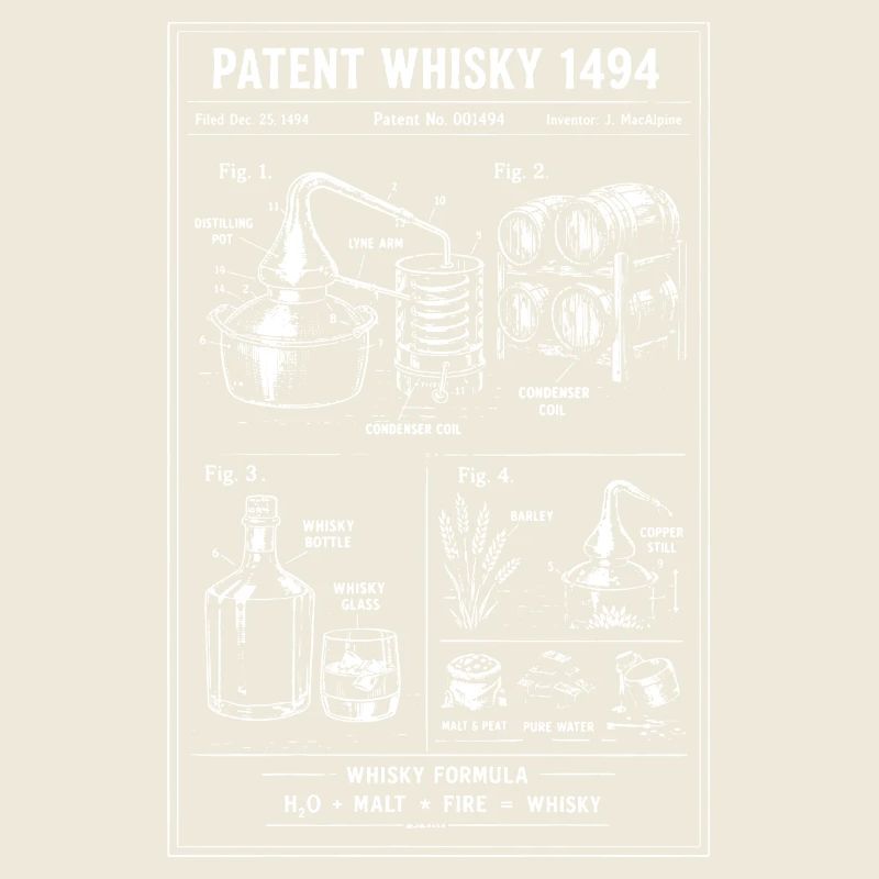 Whiskey Distillery Patent Diagram