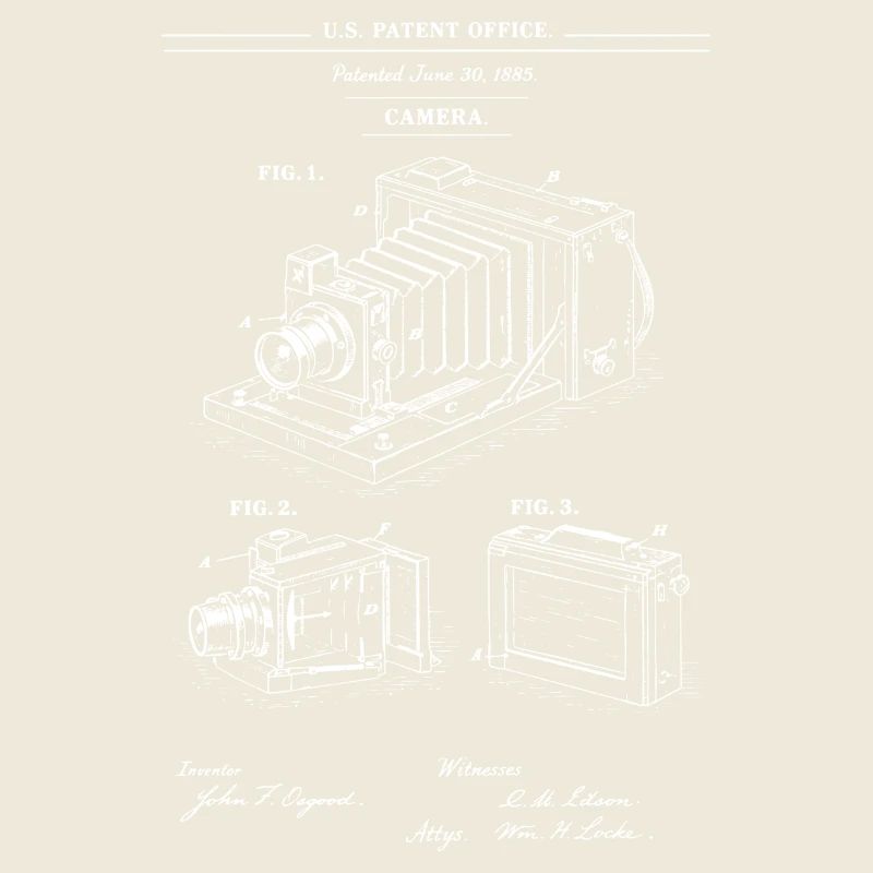 Vintage Patent Camera Diagram