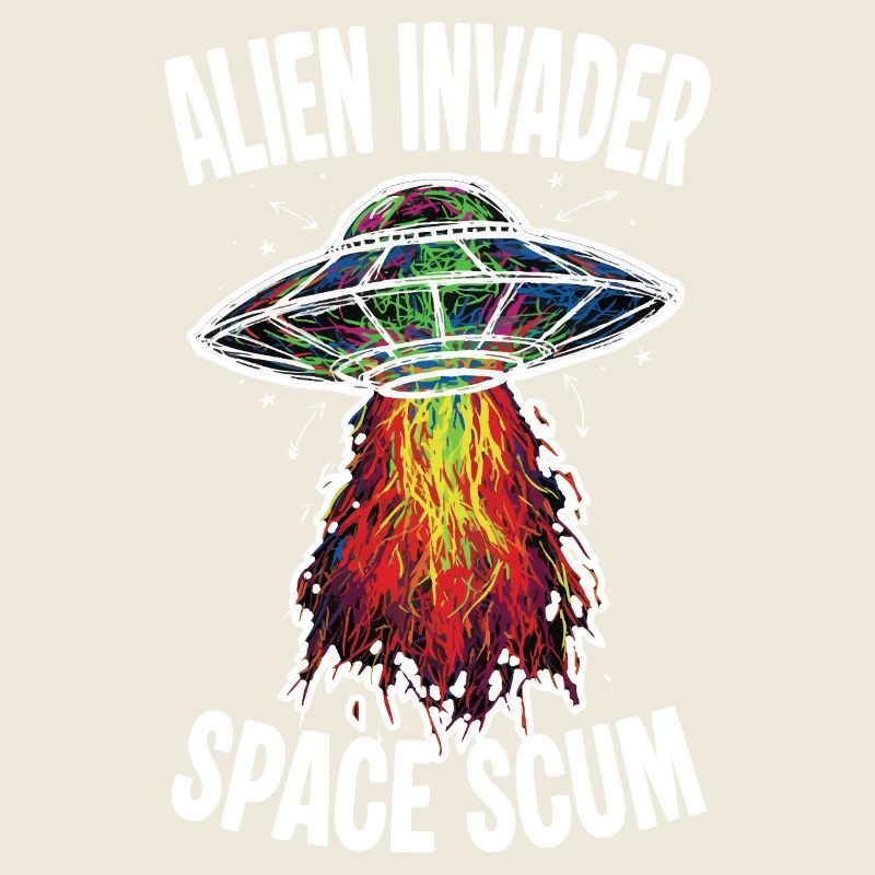 OVNI Alien Invader Space Scum Scribble