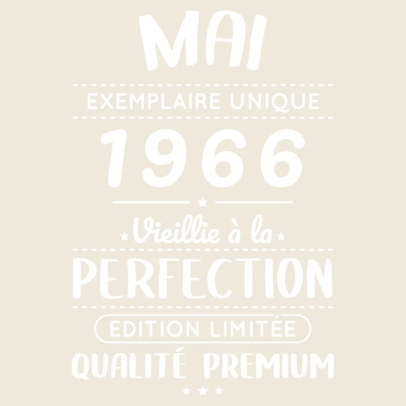 Anniversaire 60 ans - Mai 1966 Perfection