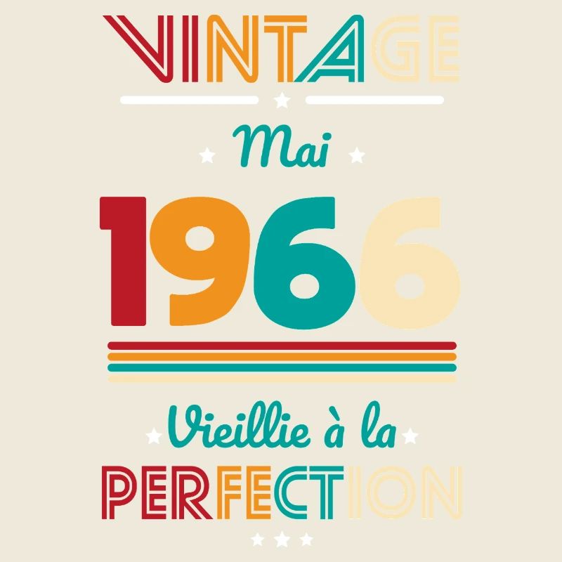 Anniversaire 60 ans - Vintage - Mai 1966