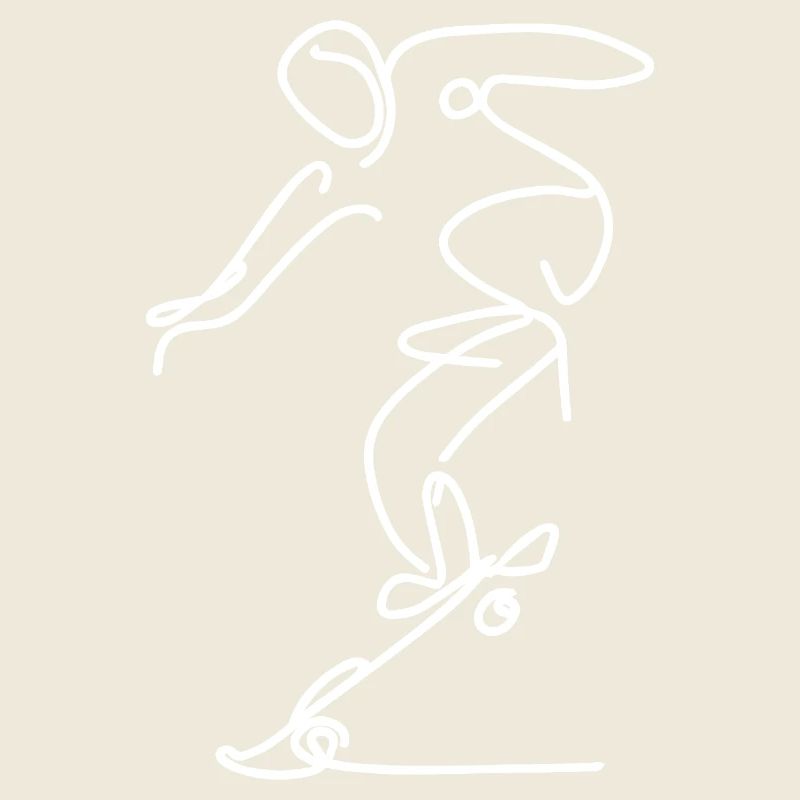 Skateboarder Drawing