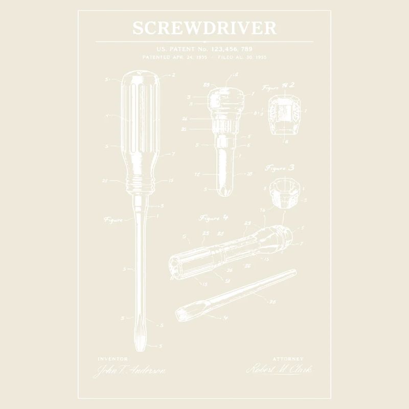 Illustration de plans de tournevis