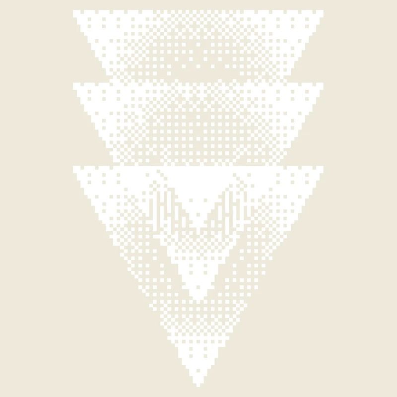 Halftone Triangle Cascade