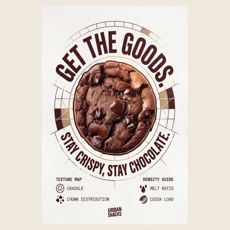 Holen Sie sich The Goods Schokoladenkeks-Abzeichen